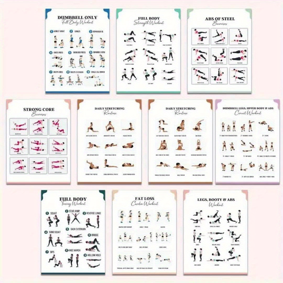 10pcs full activity wall chart printings Temu - Main Image