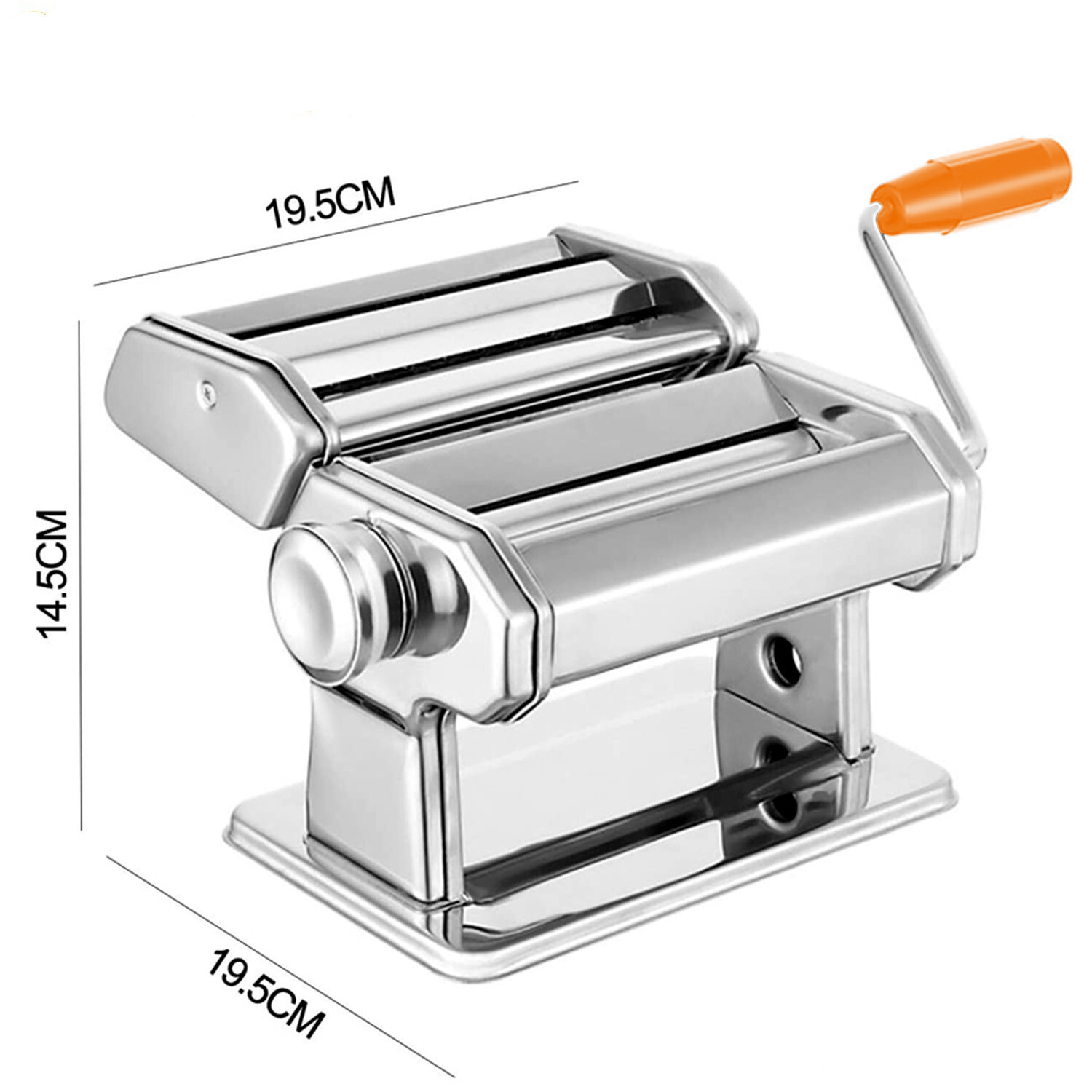 3-in-1 Stainless Steel Noodle Maker | Hand-operated Pasta Machine And Thickness | Suitable For Spaghetti, , And More