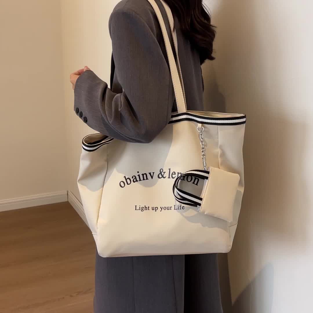 Trendy Tote Bag, Large Capacity Ladies Shoulder Bag - Temu