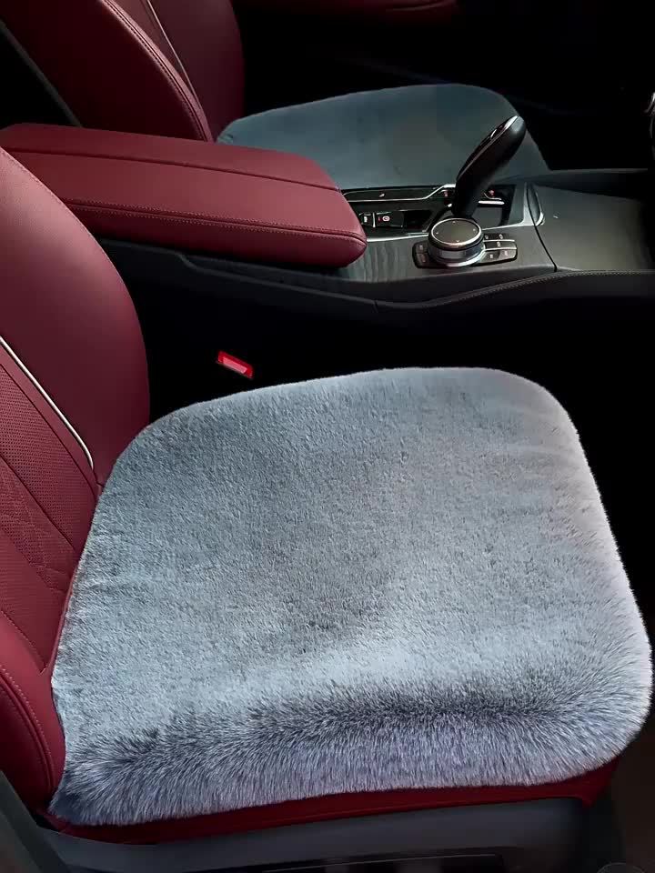 Suministros de cojines de asiento de coche transpirables, felpa de  invierno, cálido, antideslizante, mano de obra fina, lindo protector de  almohadilla Asiento delantero de conejo Cola Cojín del asiento