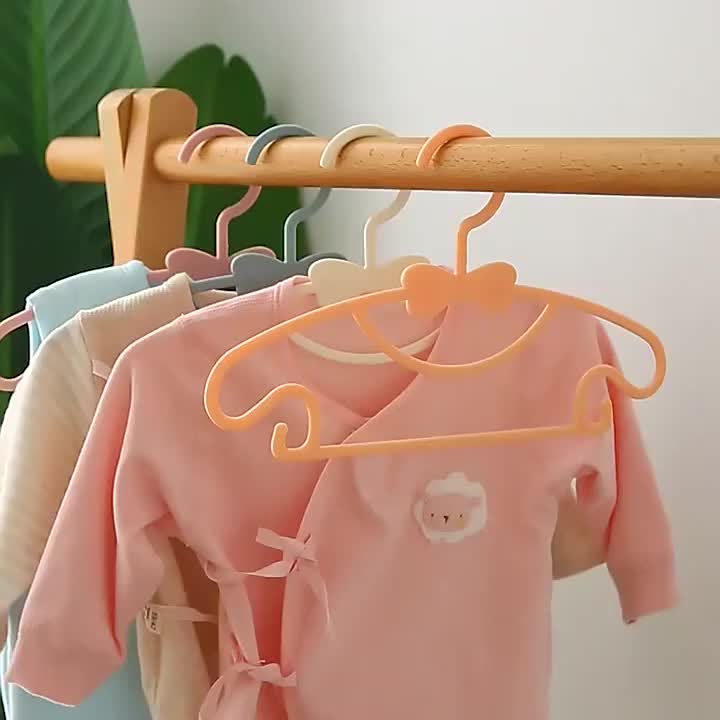 Baby Plastic Clothes Hangers - No Trace, Multifunctional & Perfect