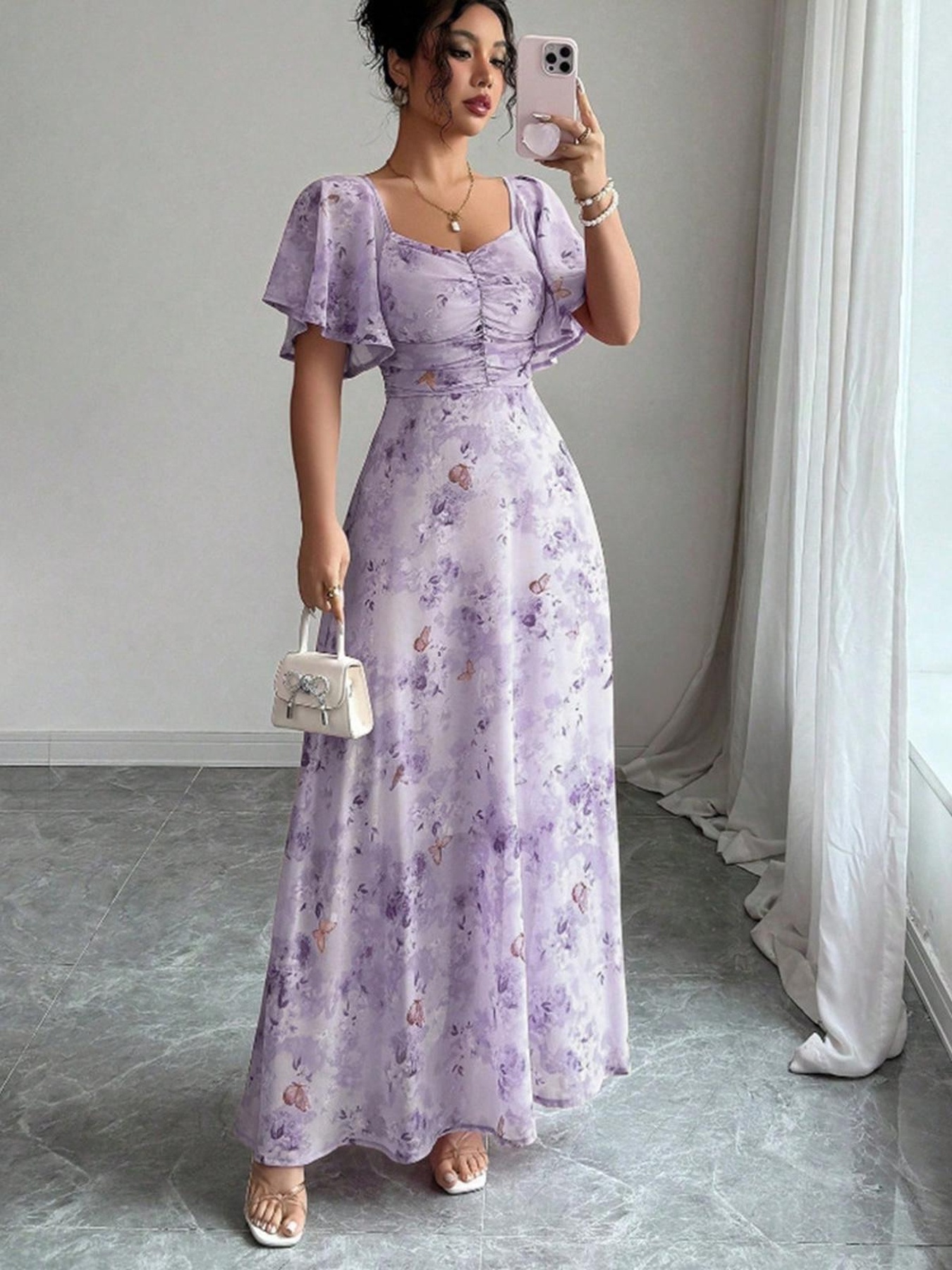 light purple dress sold on Temu United States