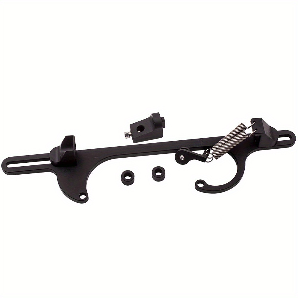 TEMU Universal Black Throttle Cable Carb Bracket For Car 350 W/4150 4160 Carburetor