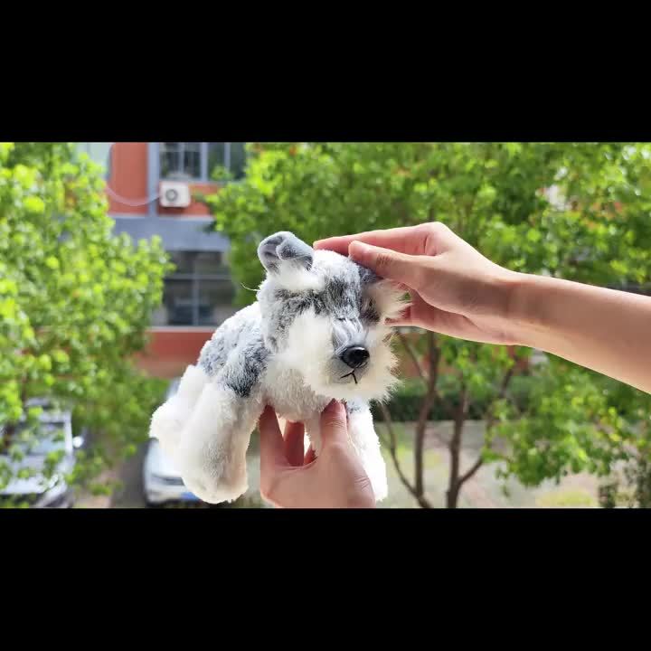 1pc adorable miniature schnauzer plush toy grey Temu New Zealand
