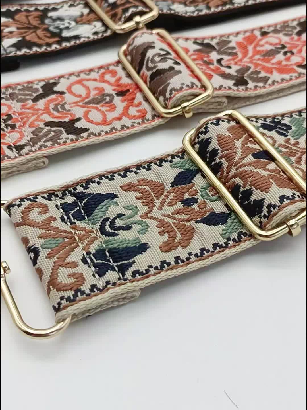 Purse Strap 1.97 Wide Replacement Crossbody Strap Handbag Guitar Strap  Purse Shoulder Strap Adjustable Retro Jacquard, #14,leather, 1.97in :  : Home