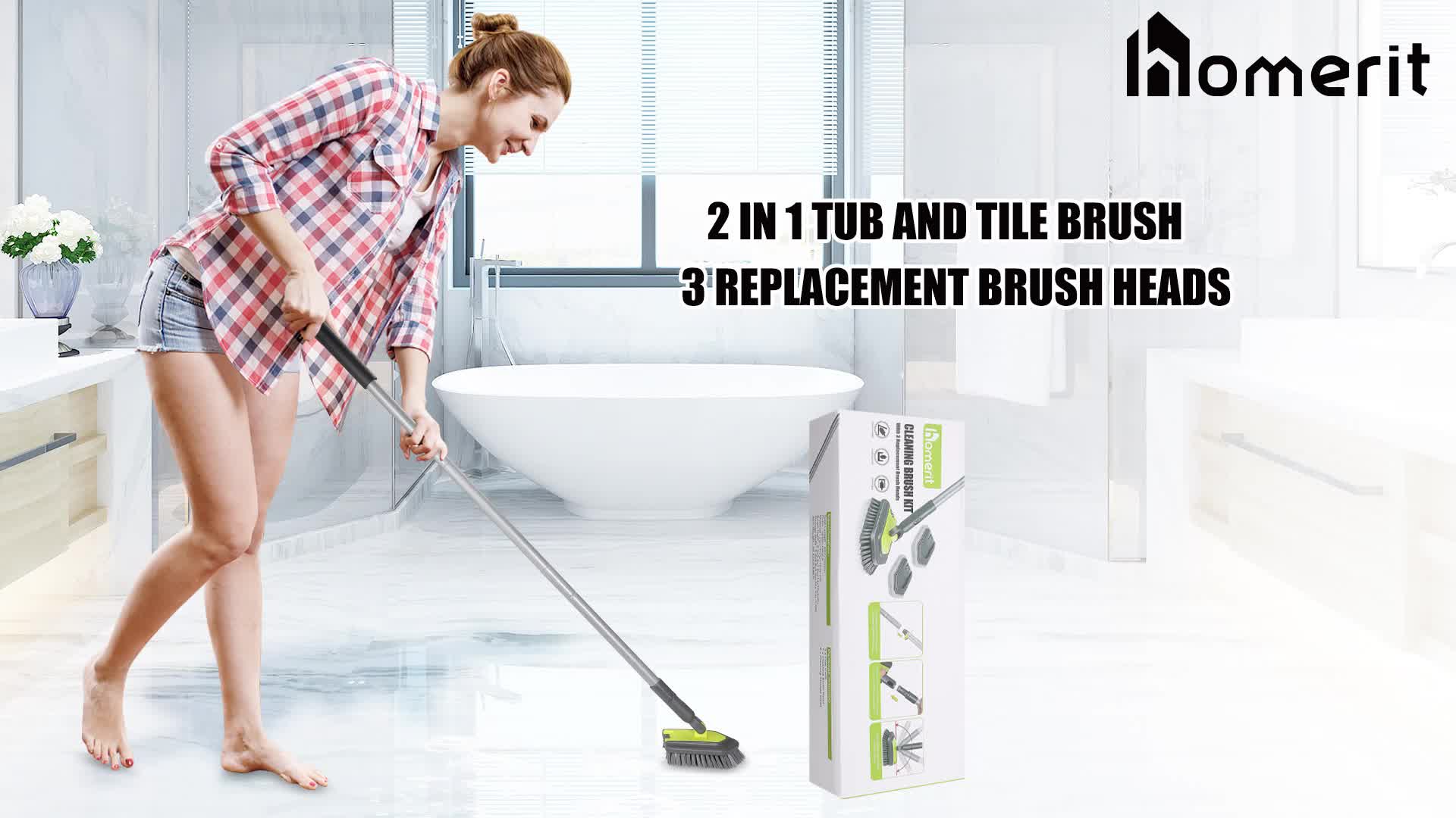 Supply Tile Cleaning Brush Bathroom Bristle Bathtub Brush Bathroom
