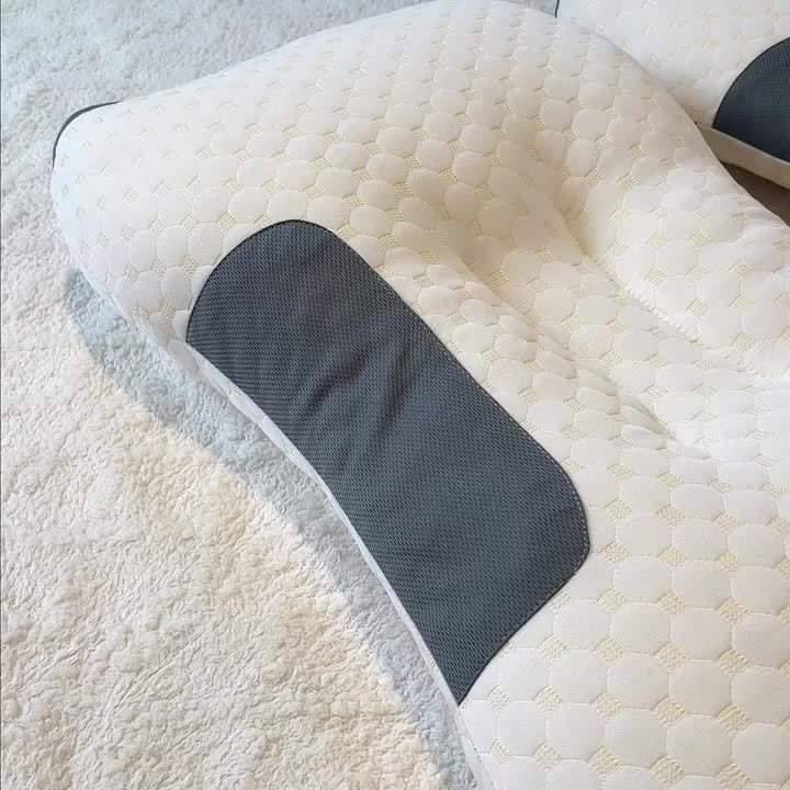 2pcs Massage Neck Pillows Adjustable Ergonomic Orthopedic Contour Support, High-Quality Pillow Core With Removable Zippered Cover, All-Season Sleeping Comfort, Neck And Shoulder Massager, Modern Pillow Design, Breathable Fabric 13 2pcs Massage Neck Pillows Adjustable Ergonomic Orthopedic Contour Support, High-Quality Pillow Core With Removable Zippered Cover, All-Season Sleeping Comfort, Neck And Shoulder Massager, Modern Pillow Design, Breathable Fabric - Image 13