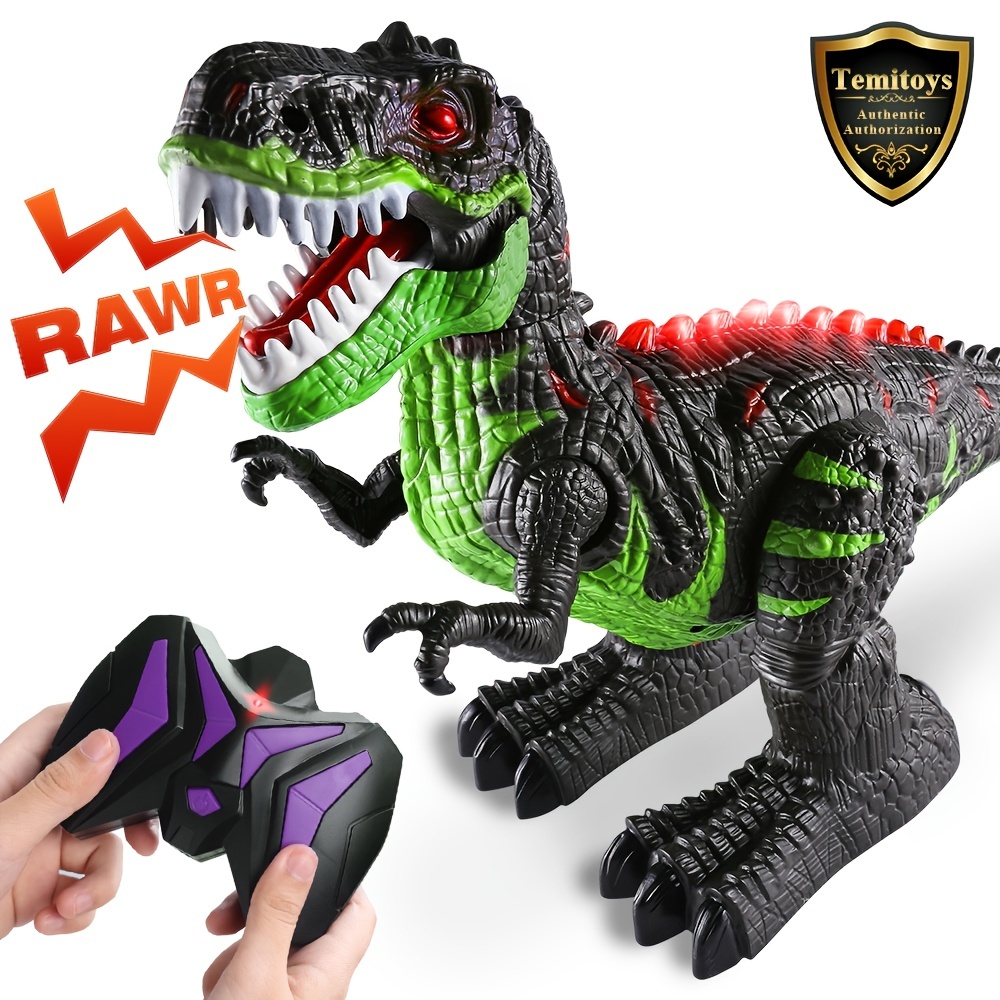 2.4g rc dinossauro brinquedos robô jurássico parque raptor