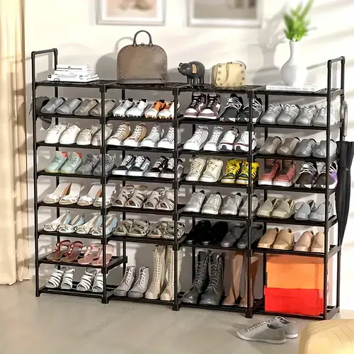 Zapatero de 8 niveles con cajón, armario moderno para zapatos, muebles para  el hogar, pasillo, vertical que ahorra espacio, organizador de