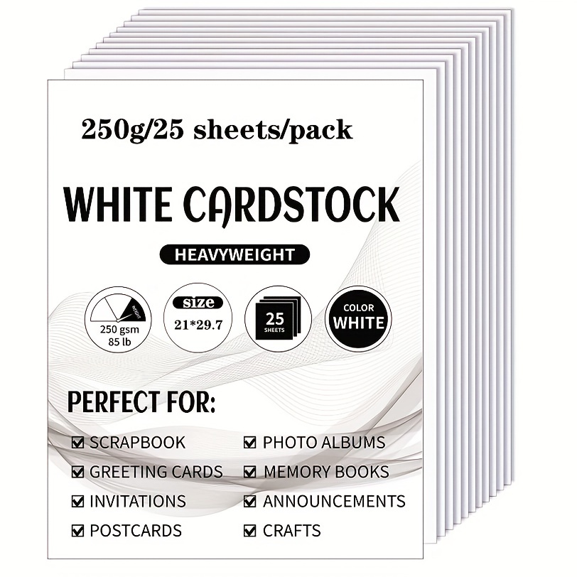  25 Sheets, Black Cardstock Paper Heavyweight - 110 lb. Cover,  12 x 12 : Arts, Crafts & Sewing