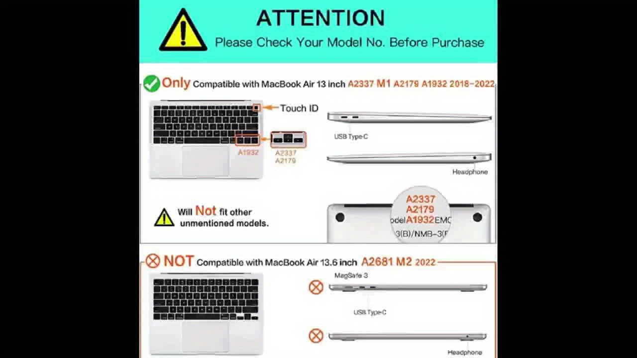 Compatible Macbook Air Case 2022 2021 2020 2019 2018 - Temu