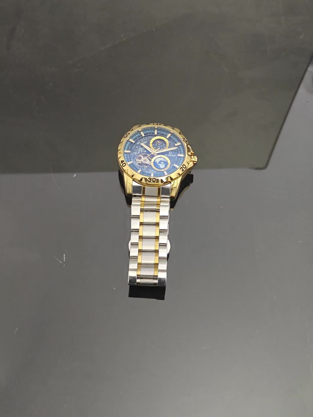 Reloj Mecánico Multifuncional Hombres, Esfera Cielo Estrellado, Correa  Acero, Cronómetro, Reloj Automático Sol Luna Estrella, Elección Ideal  Regalos, Mejores Ofertas Diarias Hoy