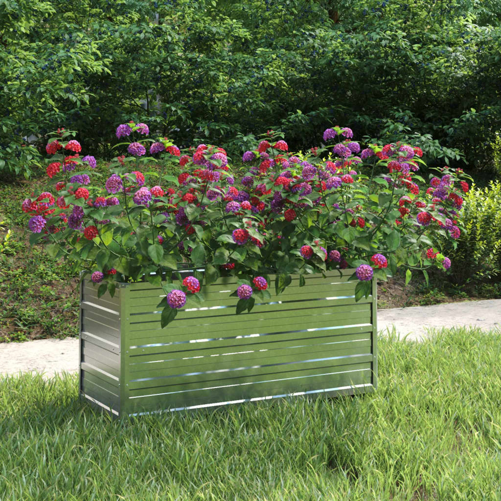 Garden Raised Bed 100x40x45 Cm Galvanized