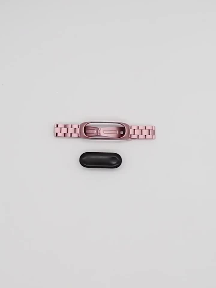 Bracelet Cool Steel Rose Gold pour Xiaomi Mi Band 5 / 6 / 7