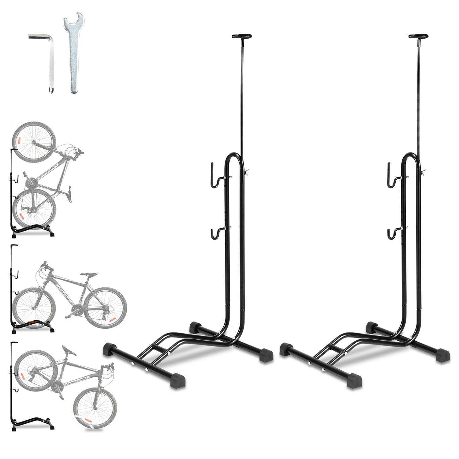 Ground For Bicycle Holder, Suitable For 20 To 29 Inches, Bike Storage Rack, Stand For Front Or Back Wheel, Workshop Stand For Bikes, Garage Bike Holder