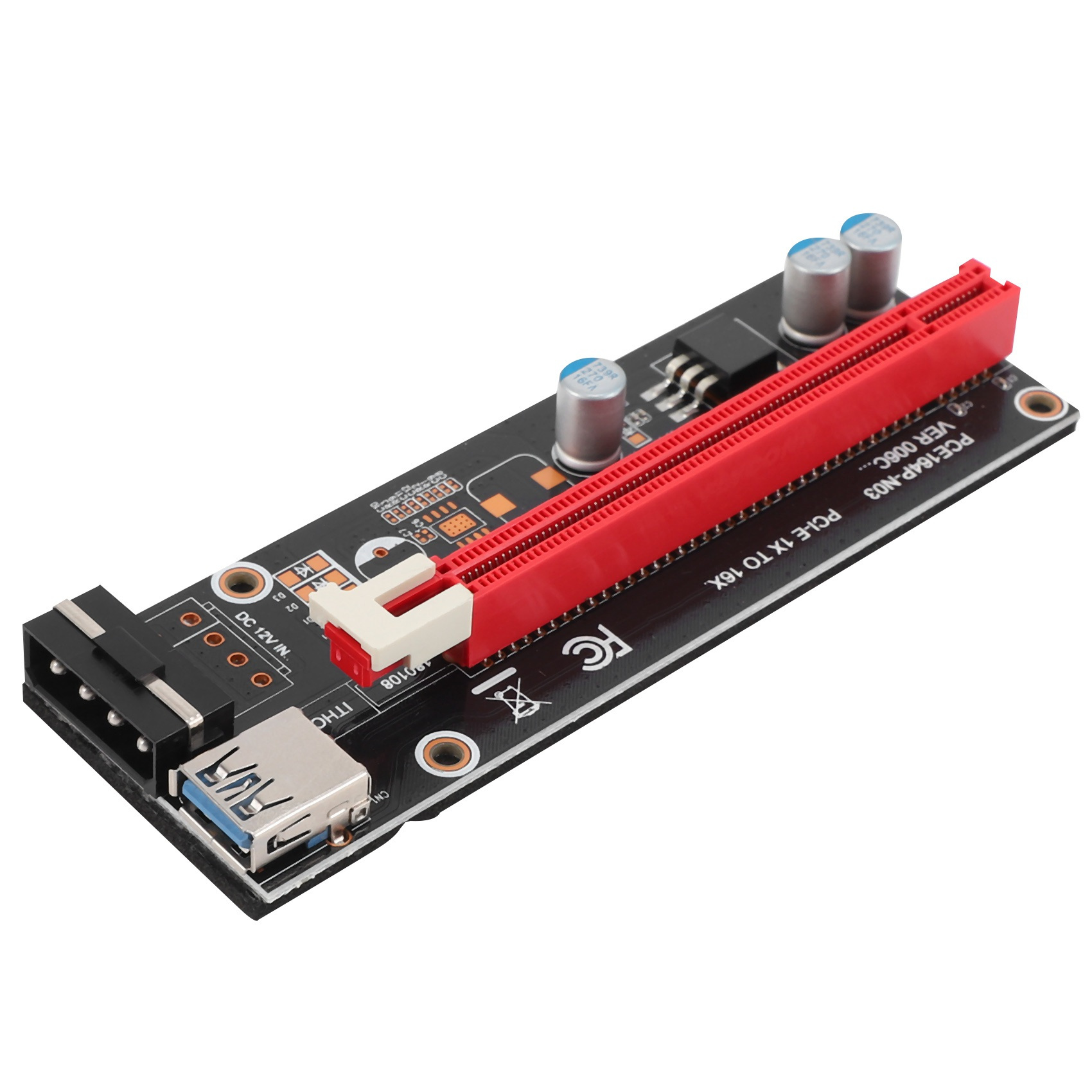 Adattatore PCI-E 16X Estensione - Per Schede Video, Con Alimentazione 6 Pin - Foto 12