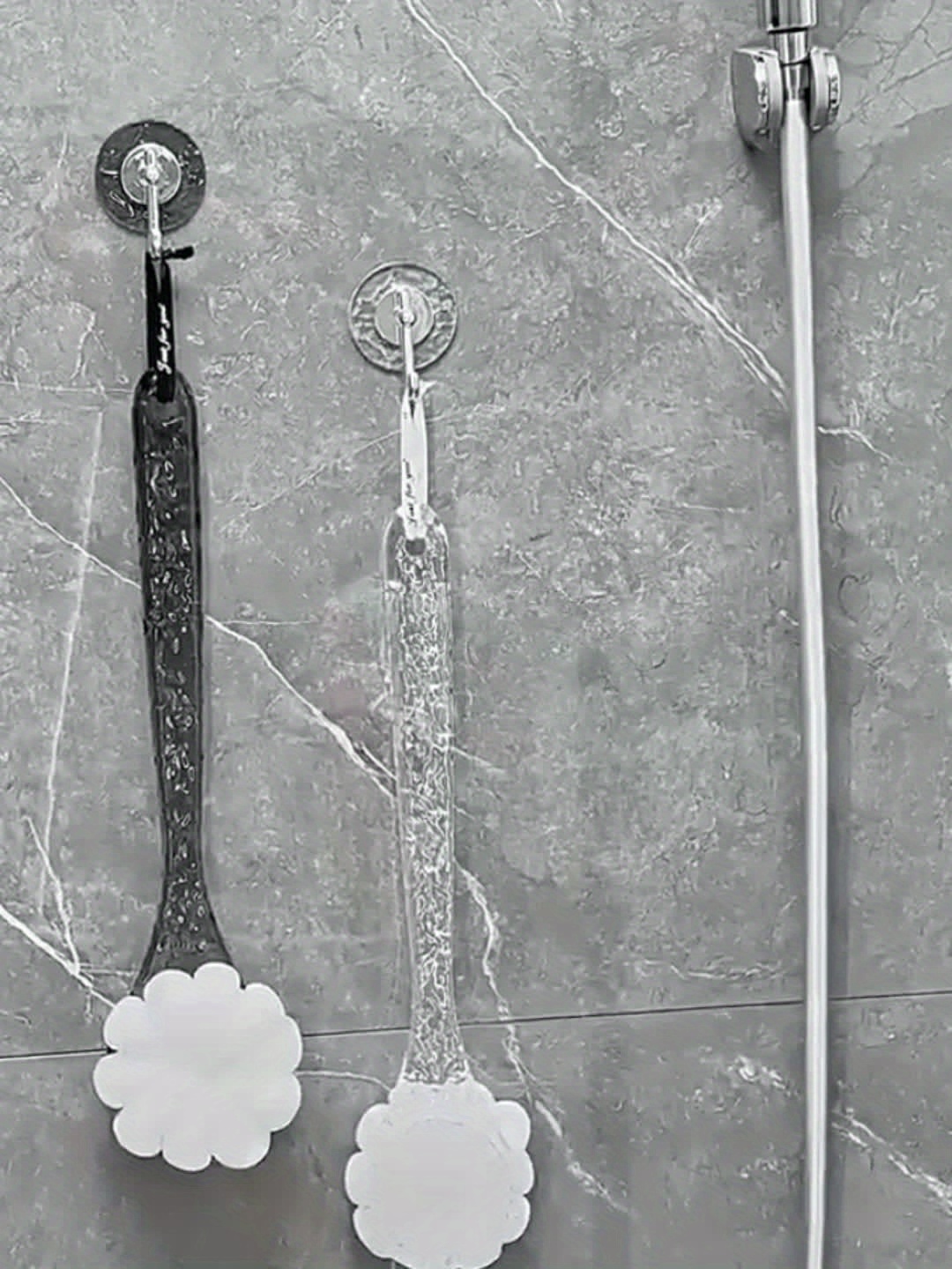 Long-Handle Soft Nylon Back Massager & Bath Brush