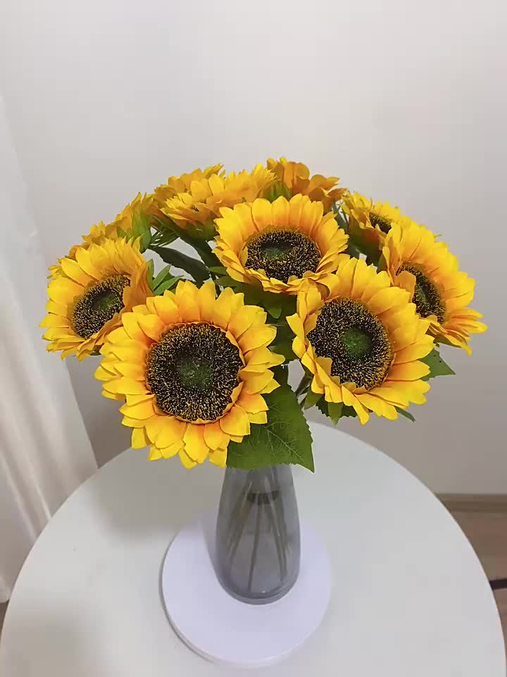 Sunflowers Artificial Flowers With Long Stem Fake Sunflowers - Temu