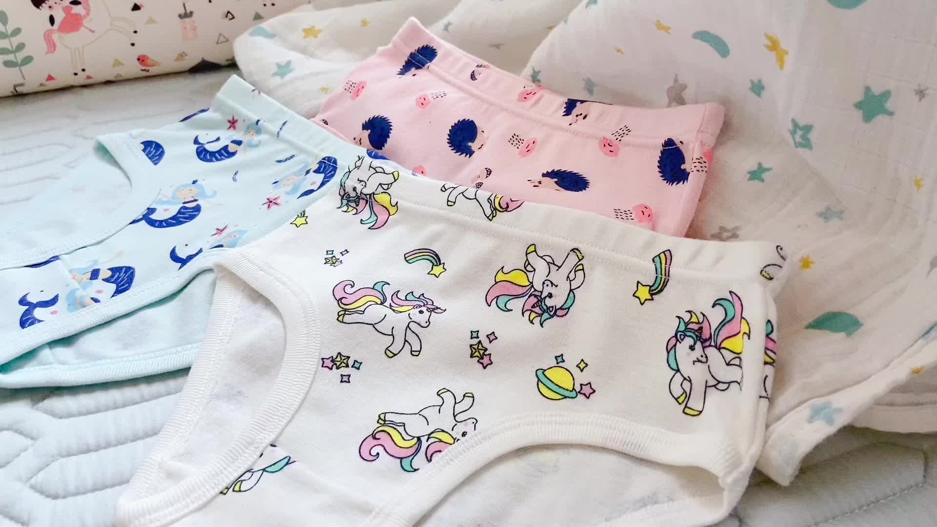 Toddler Girls Briefs Cartoon Unicorn Print Cute Underwear - Temu