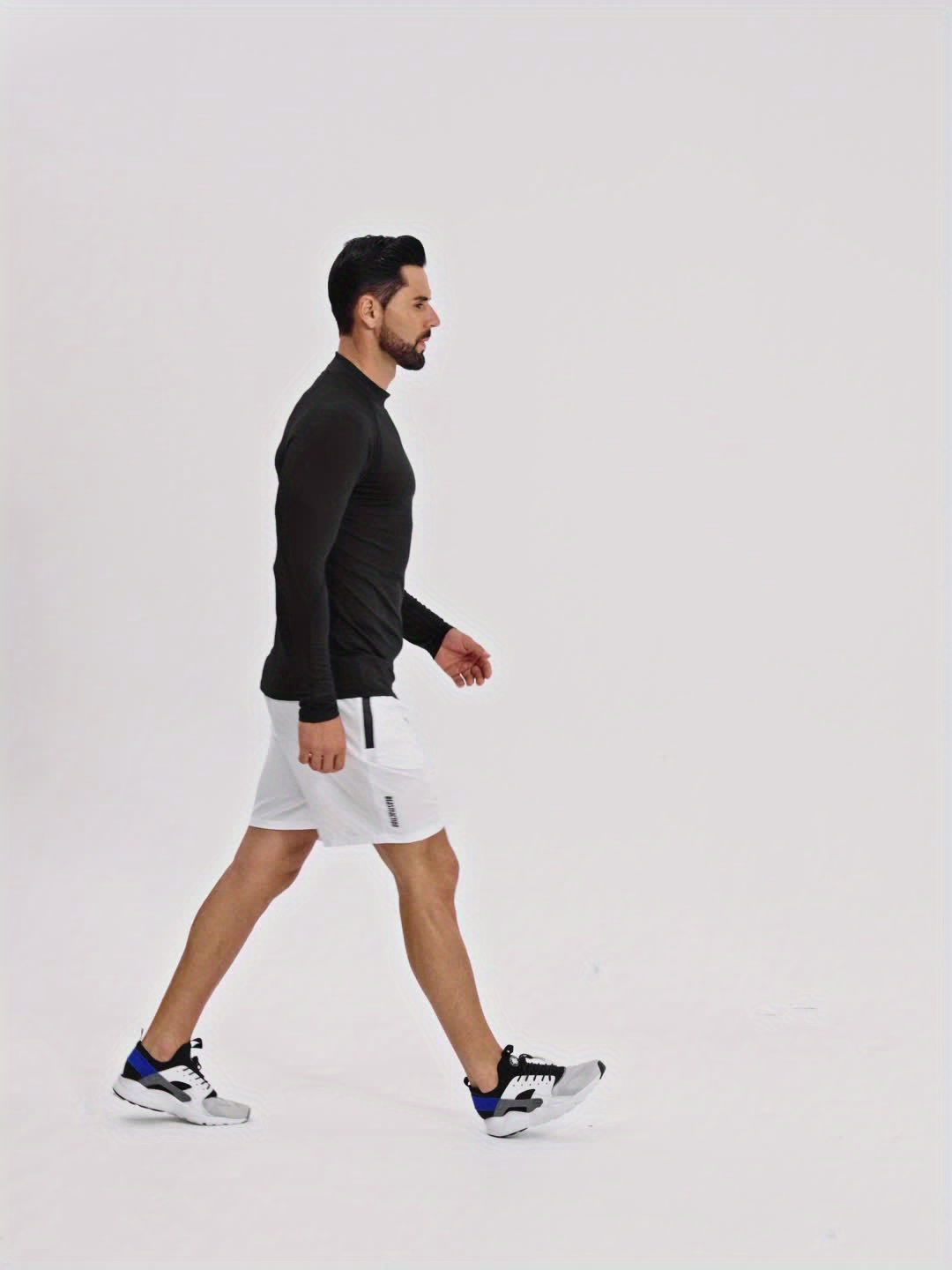 Herren Sport-Shirt Langärmelig – Atmungsaktiv, UV-Schutz, Mit Reflektierenden Details, Für Laufen & Outdoor
