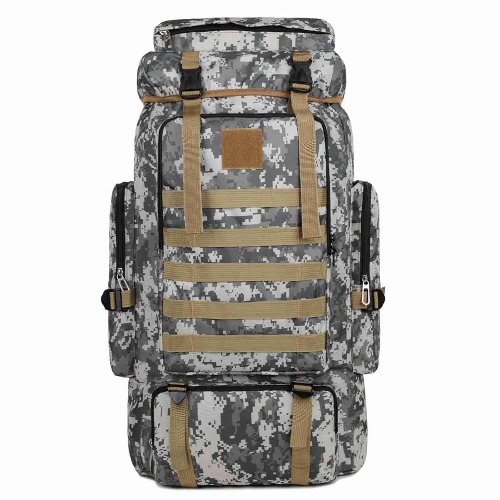 Large Capacity Hiking Backpack Outdoor Camping Rucksack Canvas Trekking Backpack
