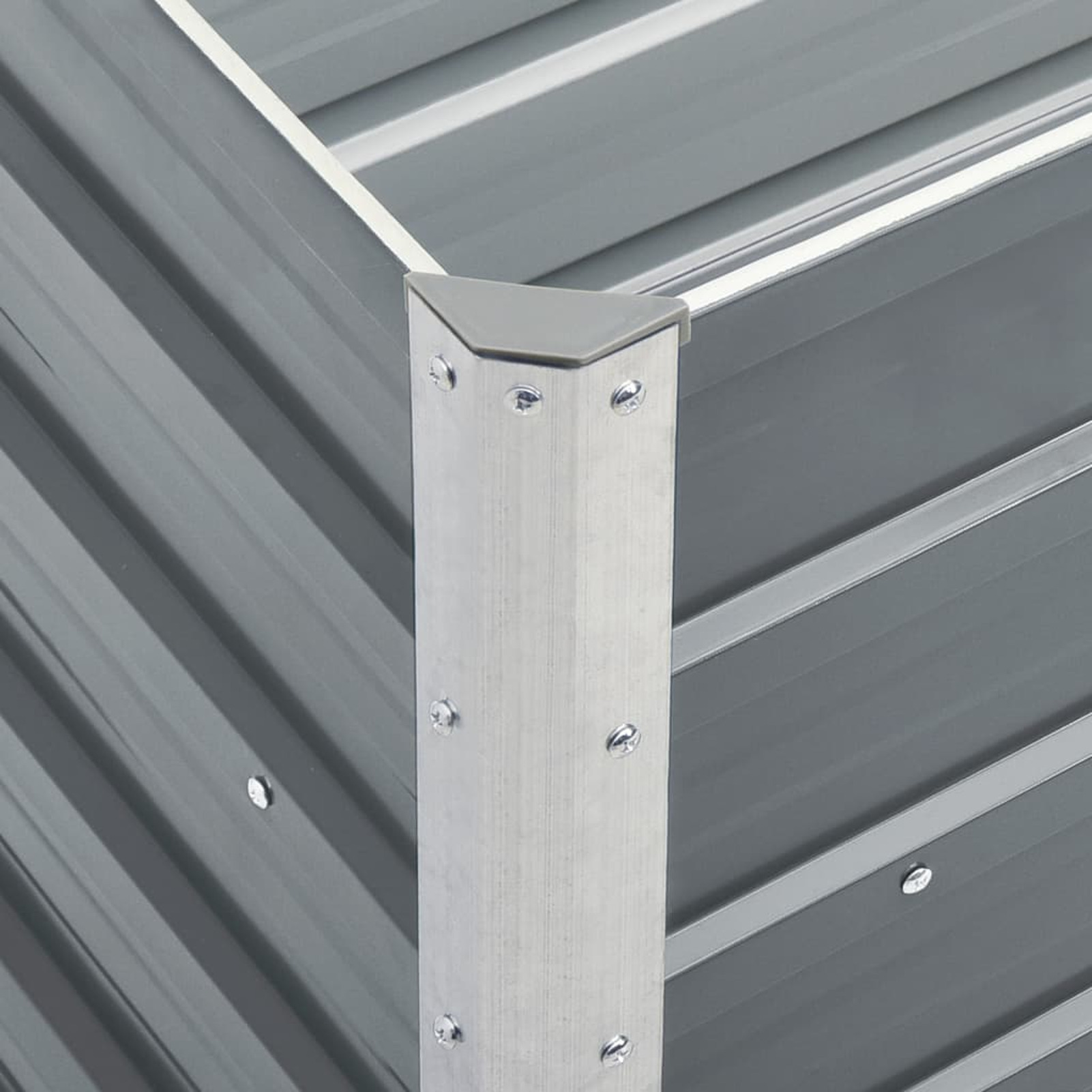 Image of Outdoor Planter Box Made Of Galvanized Steel, Measuring 240x40x77 Cm, Ideal For Growing Herbs, Vegetables, And Flowers In Your Backyard