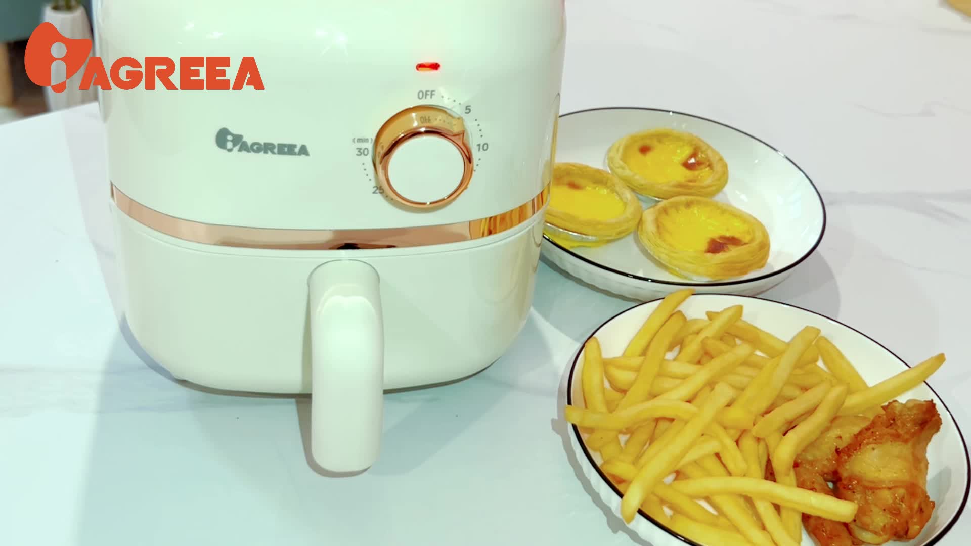 Iagreea Mini Electric Air Fryer With /1.65qt Oven Cookware - Temu