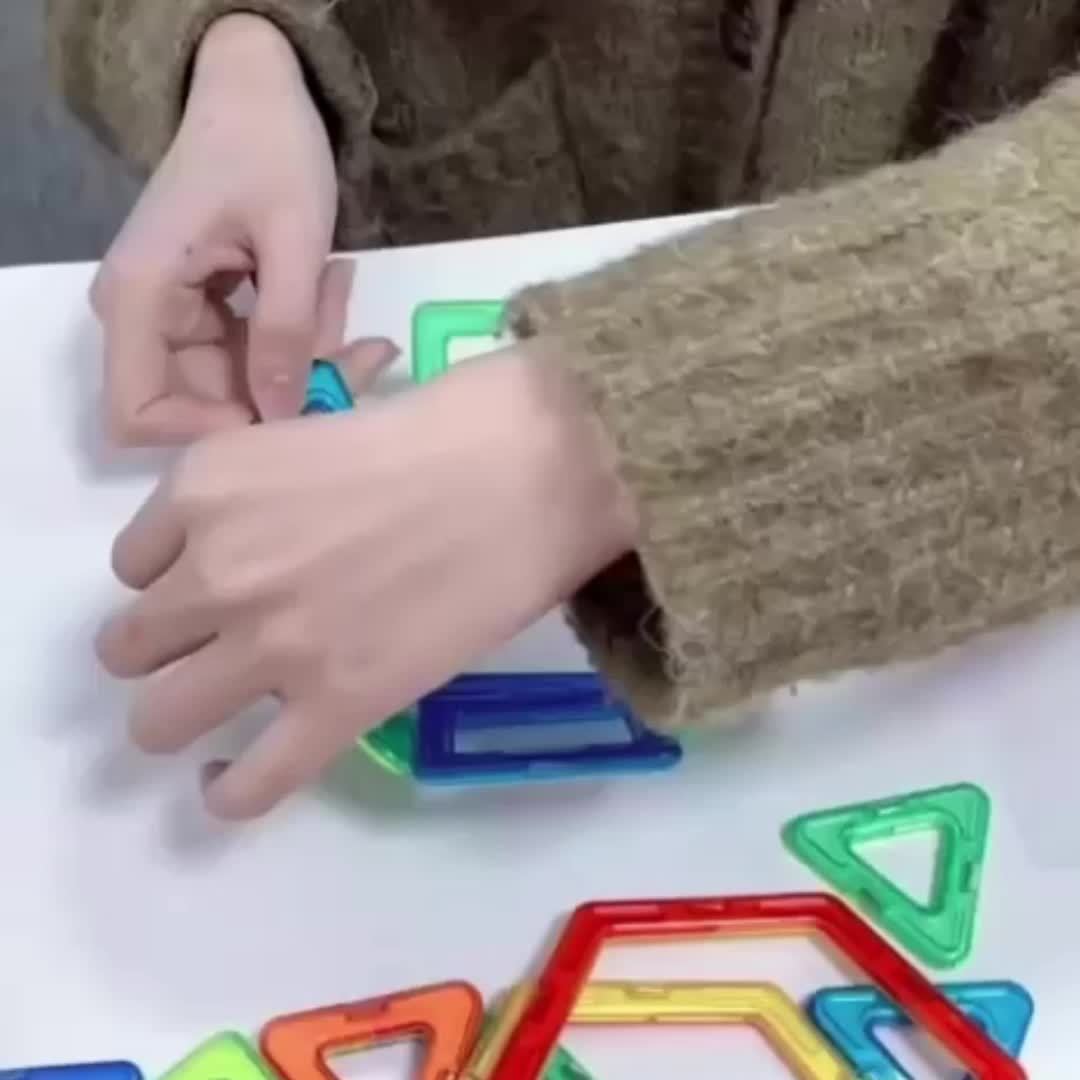 Kinderen Magnetische Bouwblokken Set 40/80/100 stuks, - Afbeelding 11