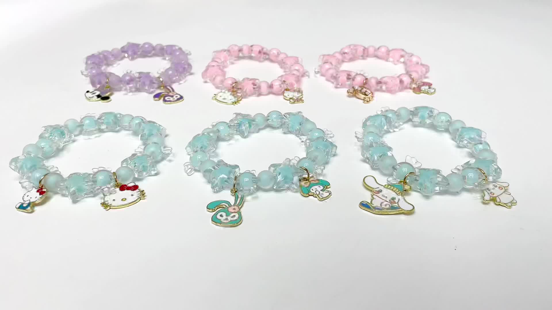 Hello Kitty Glass Fashion Bracelets & Charms for sale