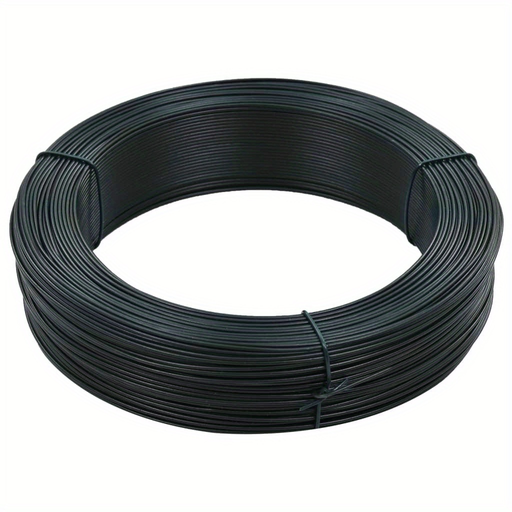 Image of Fence Binding Wire Outdoor Roll Tensioning Tie 250 M 2.3/3.8 Mm Steel Blackish Green