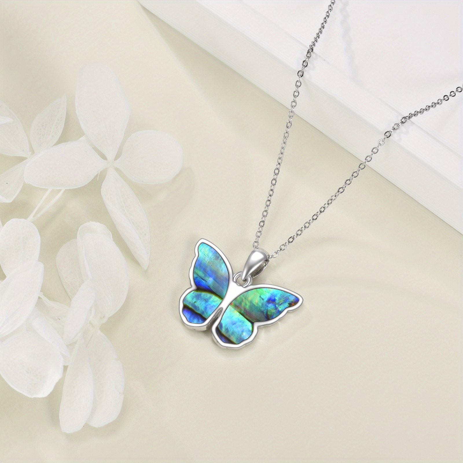 Women's 925 Sterling Silver Butterfly Pendant Necklace