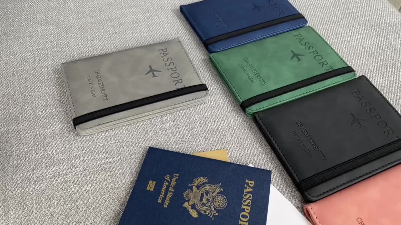 New Passport Holder Passport Wallet Rfid Blocking For Men And Women Designer  Passport Cover - Temu Mexico
