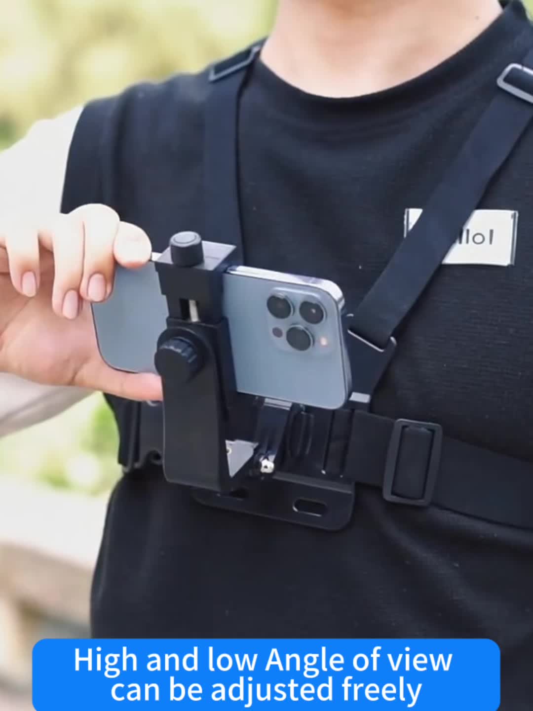  Chest Mount for Phone and Action Camera,Chesty Vest Harness  Strap Holder Compatible with iPhone Samsung GoPro Hero DJI OSMO AKASO :  Electronics