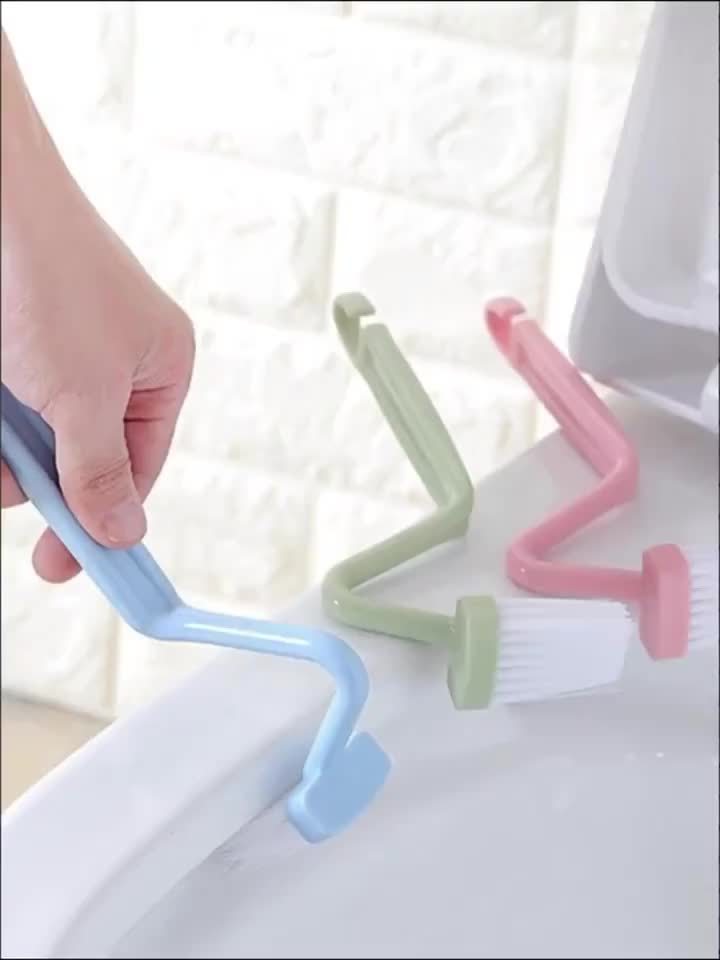 V-Shaped Toilet Brush Set, Dead-Angle-Free Design
