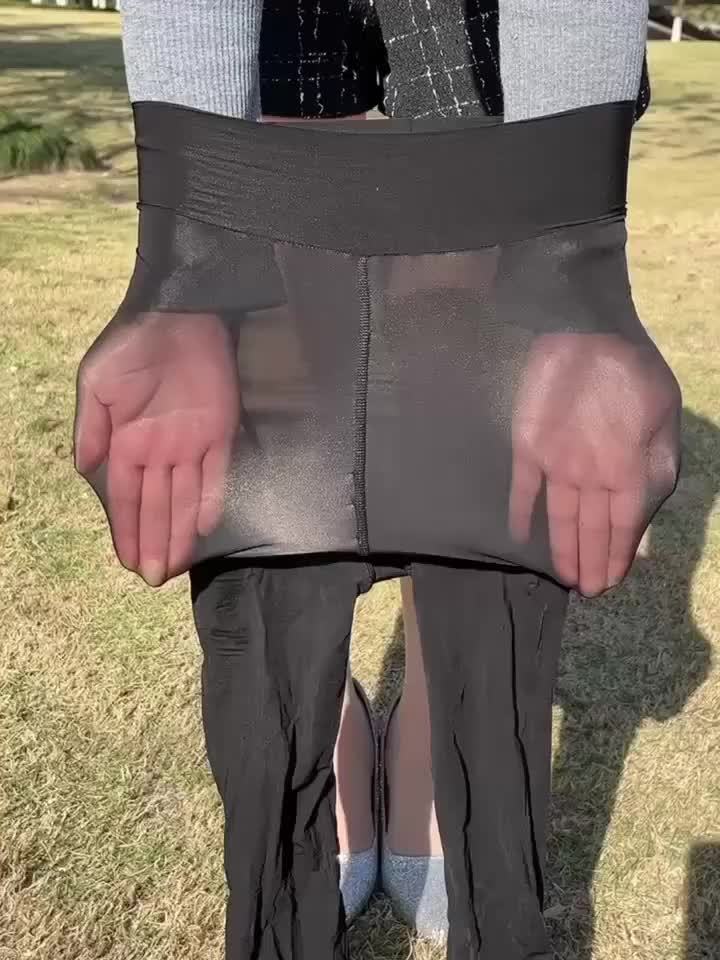 1 stuk Dames Hoge Taille Anti-Snag Doorschijnende Panty's