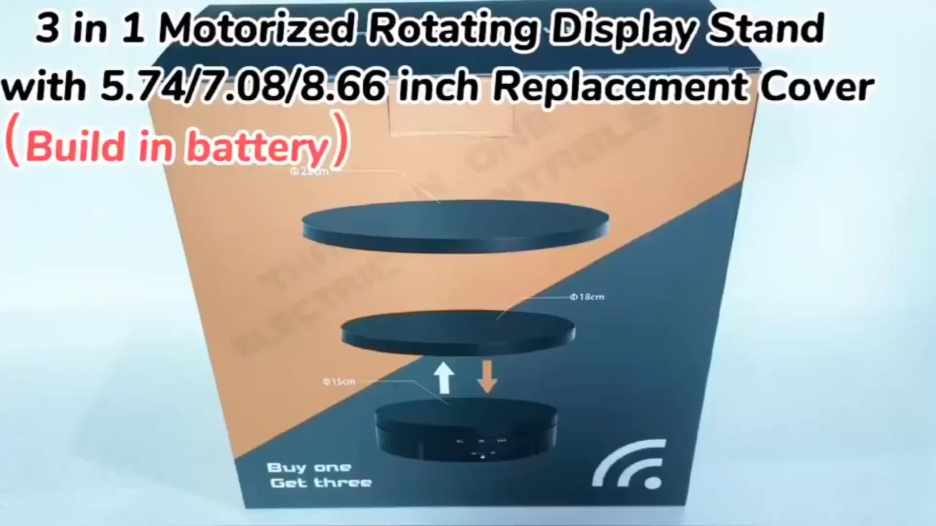 1 Spinning Rotating Display Stand With Replacement Cover For - Temu