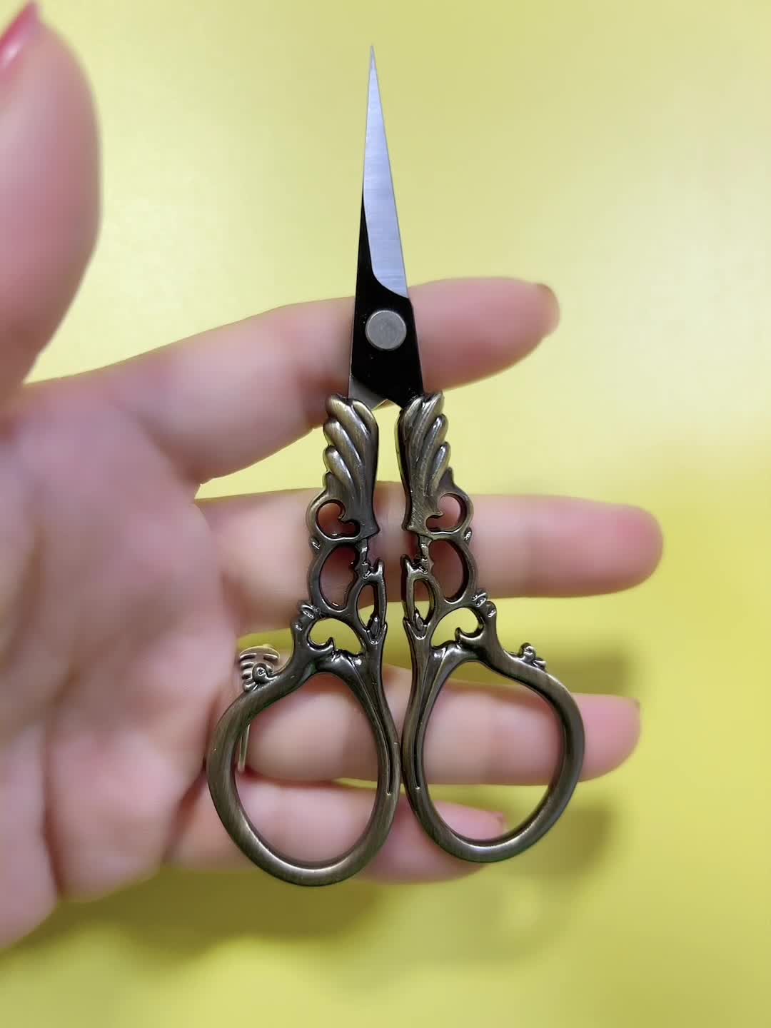 Stainless Steel Zinc Alloy Cross Embroidery Scissors Pointed - Temu