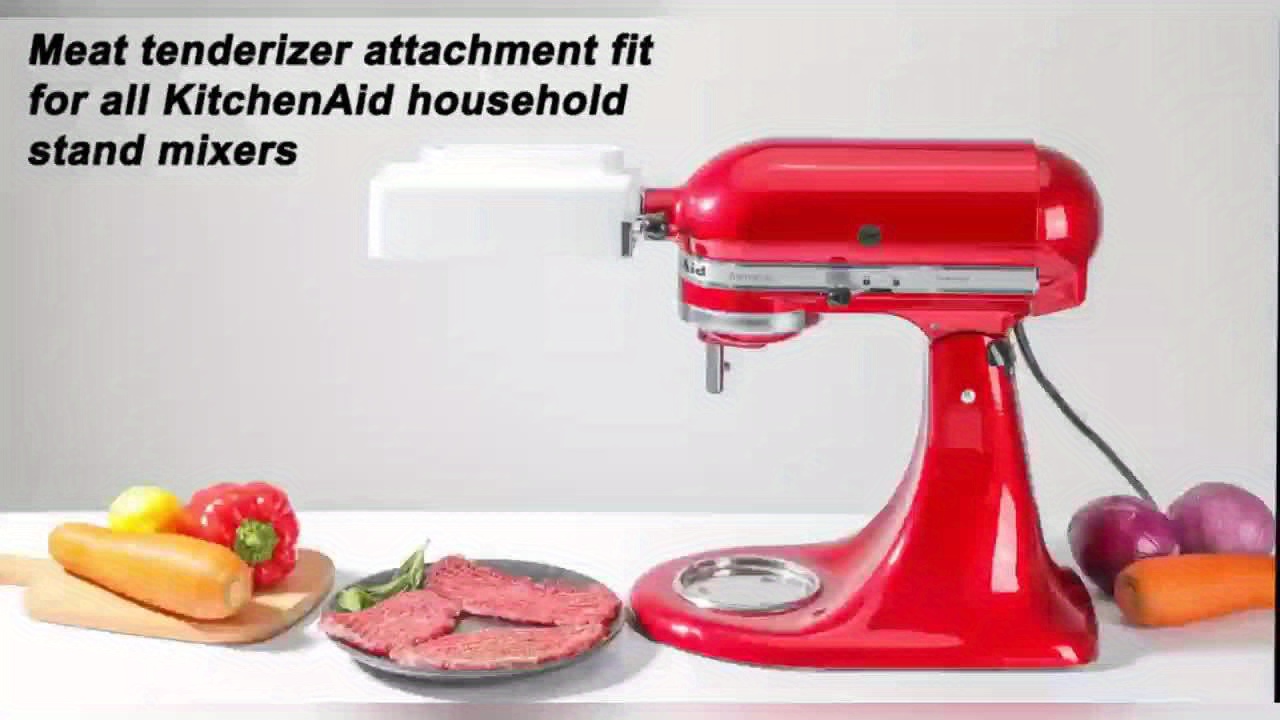 [UPGRADE] Meat Tenderizer Attachment for All KitchenAid Household Stand  Mixers- Mixers Accesssories Meat Tenderizers No More Jams and Break