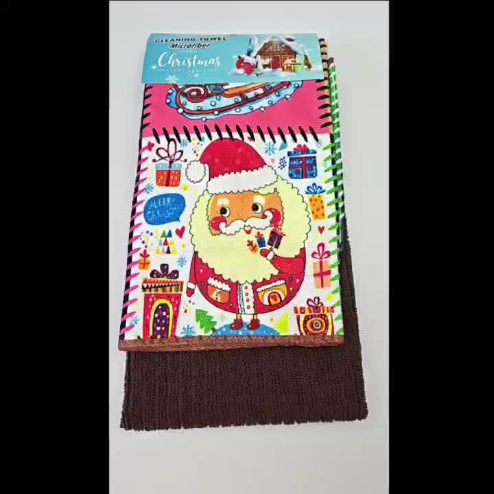 Hand Towels, Scouring Pad, Square Dish Cloths, Merry Christmas Theme Brown  Dish Towel, Cleaning Cloth For Sink Or Kitchen Stove, Antibacterial  Washable Cleaning Pad, Kitchen Stuff Kitchen Cleaning Gadget, Christmas  Decor 
