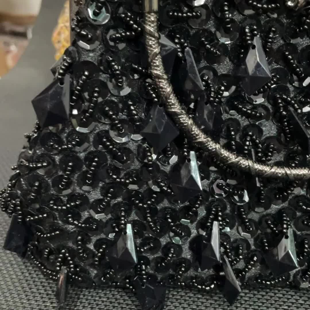 Acrylic Beaded Evening Bag, Elegant Tassel Clutch Purse, Women's Top Ring  Handbags For Wedding Party Prom - Temu