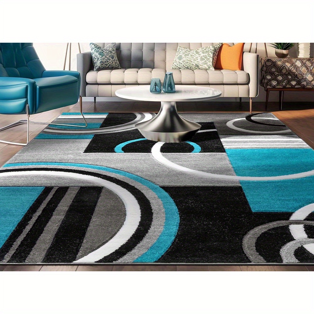 TEMU Luxurious Area Rugs For Living Room, Floor Carpet For Bedroom, Flannel Carpets Home Decor Rugs, Hotel, Non-slip Machine Washable Carpet, Aesthetic Stuff Home Decor Room