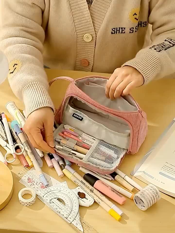 Unique Bargains Large Capacity Pencil Case, 2 Pack Pen Pouch Bag Stationery  Organizer - ShopStyle Home Office Accessories