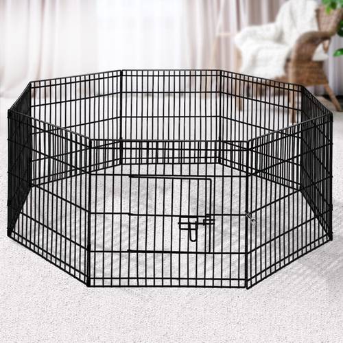 i 8 panel dog playpen pet fence exercise cage enclosure play pen