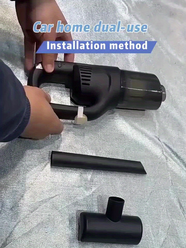 Aspiradora de Mano Inalámbrica con Carga Inalámbrica, Aspiradora Portátil para Coches, con Potente Succión Ciclónica, Adecuada para Vehículos, Oficinas y Hogares, Diseño Multifuncional Lavable, Succión Potente, Perfecta para Navidad, San Valentín - Imagen 12