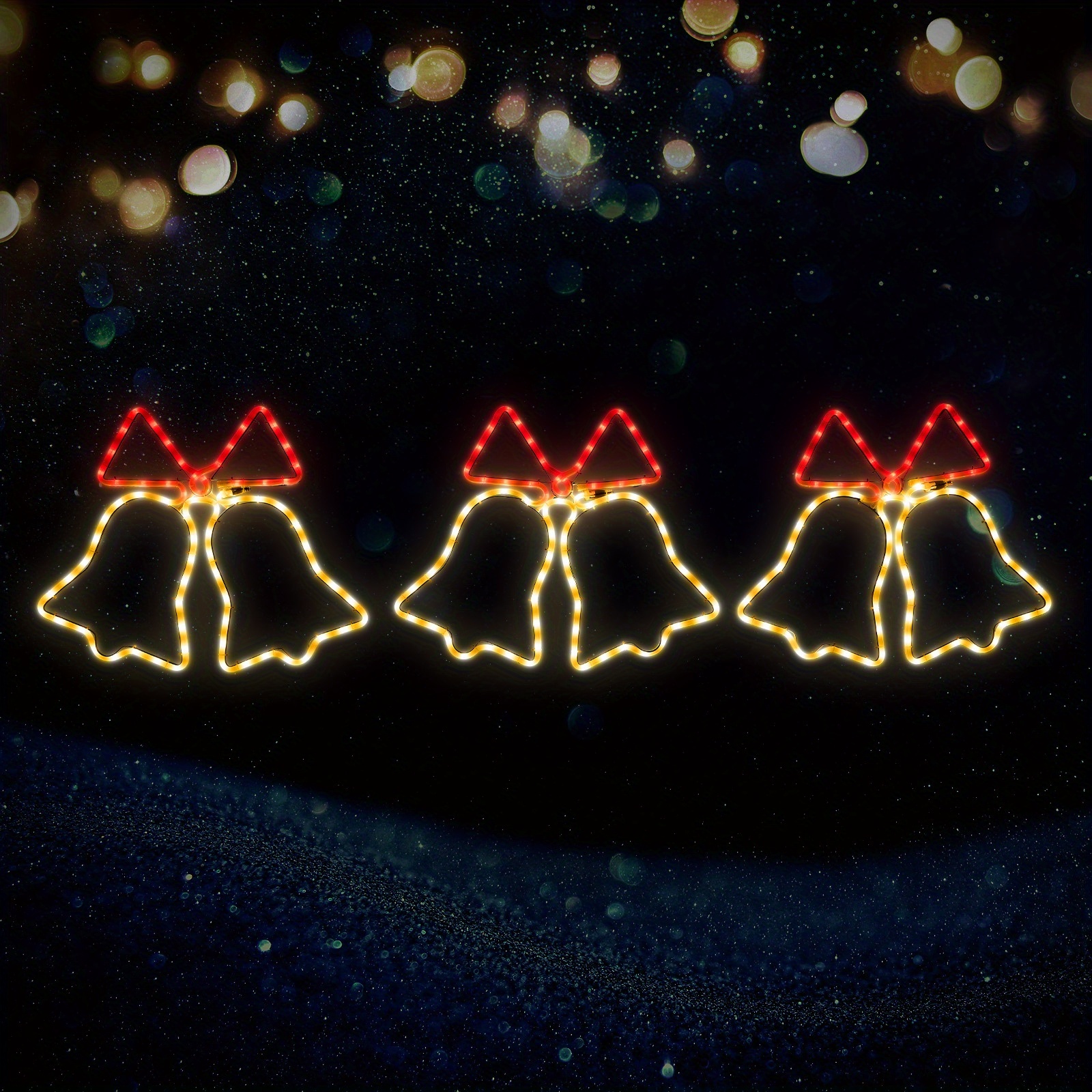 TEMU 3pcs Led Light Set For Christmas Decoration In
