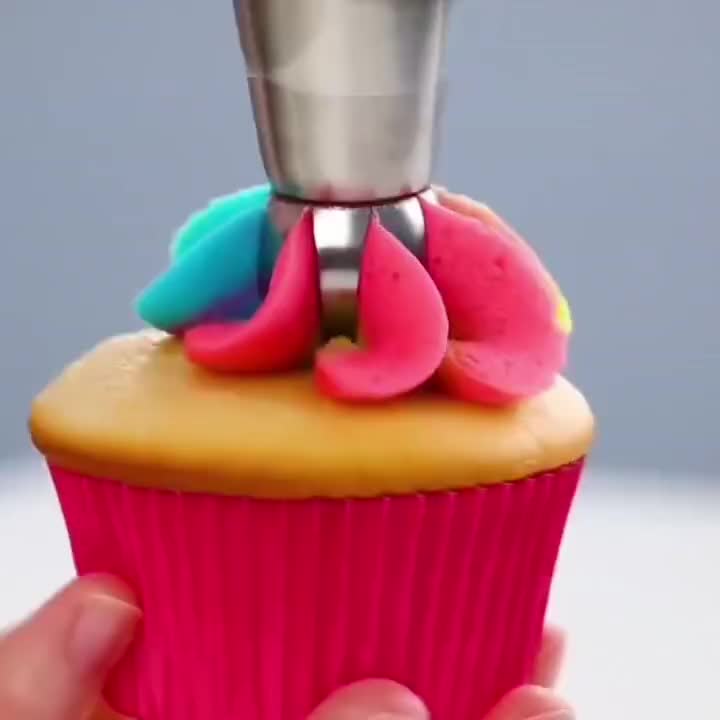 3pcs Stainless Steel Piping Tips Set for Cake Decoration
