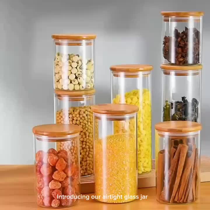 Glass Jars Airtight Lids Candy Jars Lids Food Storage - Temu