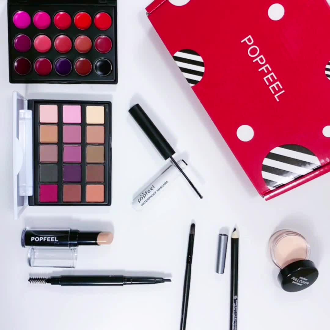 Conjunto Maquillaje, Paleta Sombras Ojos, Brillo Labios, Rubor, Base,  Brillo Labios, Lápiz Labial, Set Completo Maquillaje, Caja Maquillaje,  Regalo Ideal Día Madre, Envío Gratis, Devoluciones Gratuitas