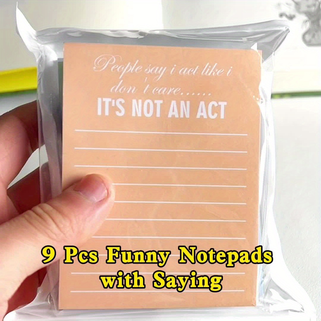 32 Pack Funny Notepads Funny Pens Sticky Notepads with Snarky Office Pens  Bulk to Do List Sticky Notepads Funny Office Supplies for Coworker Teacher