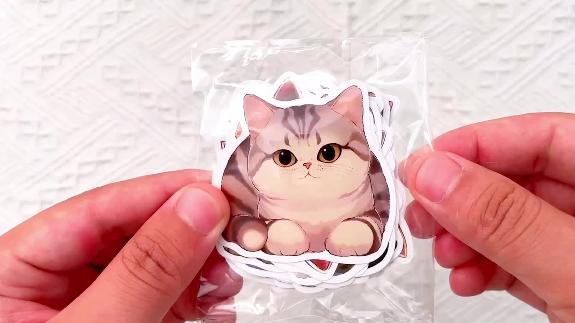 100pcs Cute Cat Stickers Vinyl Waterproof Cartoon Sticker - Temu